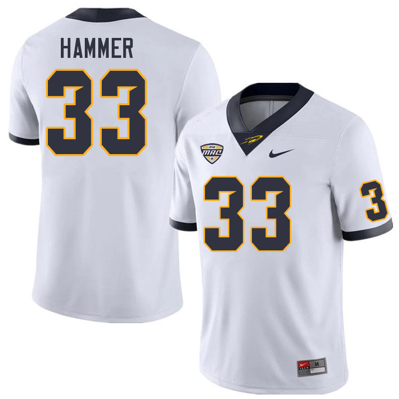 Toledo Rockets #33 Bryson Hammer College Football Jerseys Stitched Sale-White